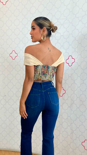 Crop top multicolor