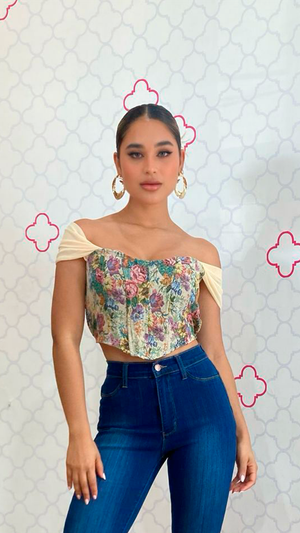 Crop top multicolor