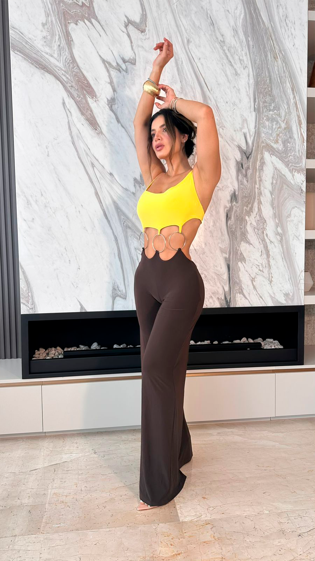 Jumpsuit bicolor estilo 80'