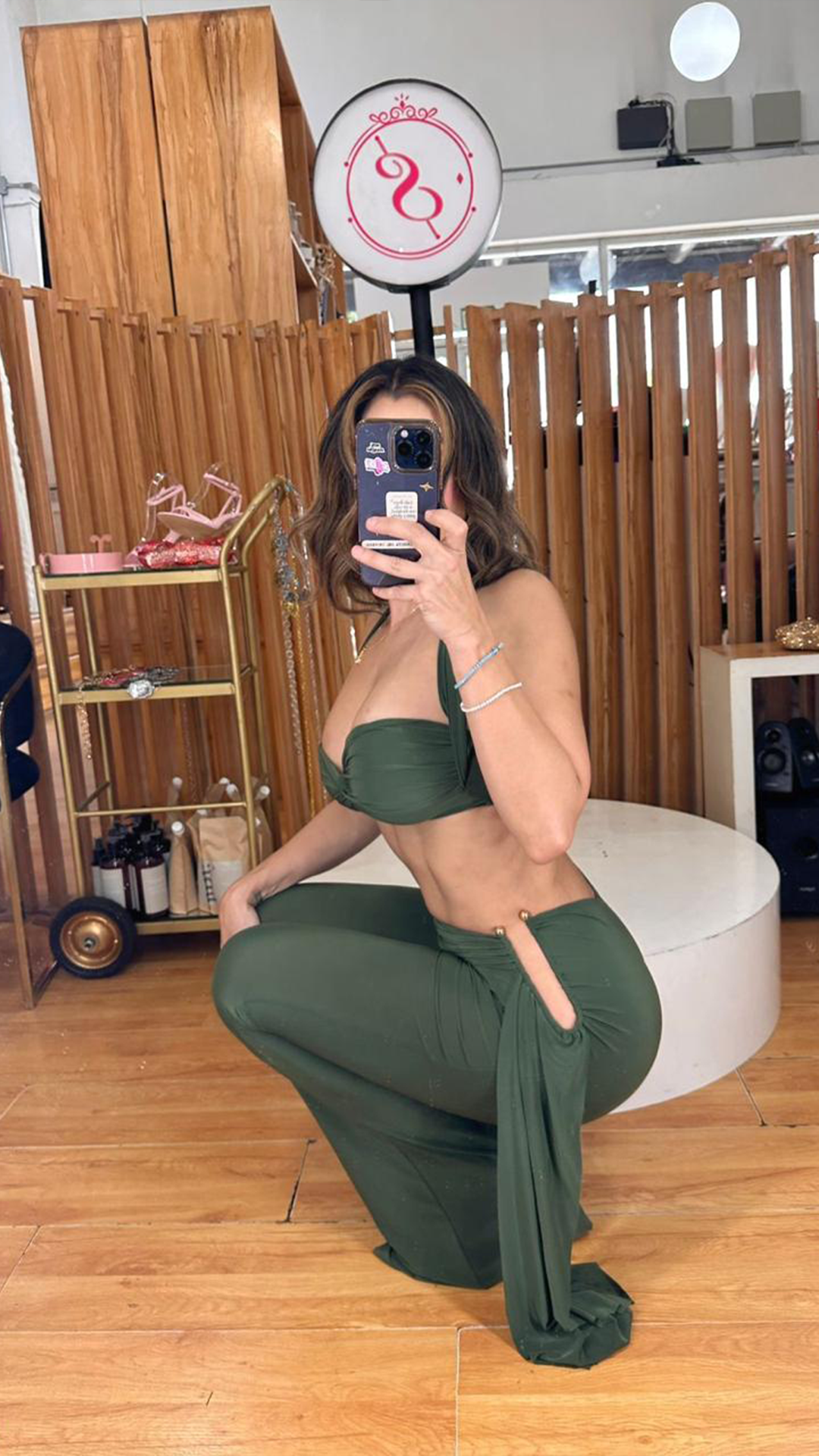 Conjunto verde licra