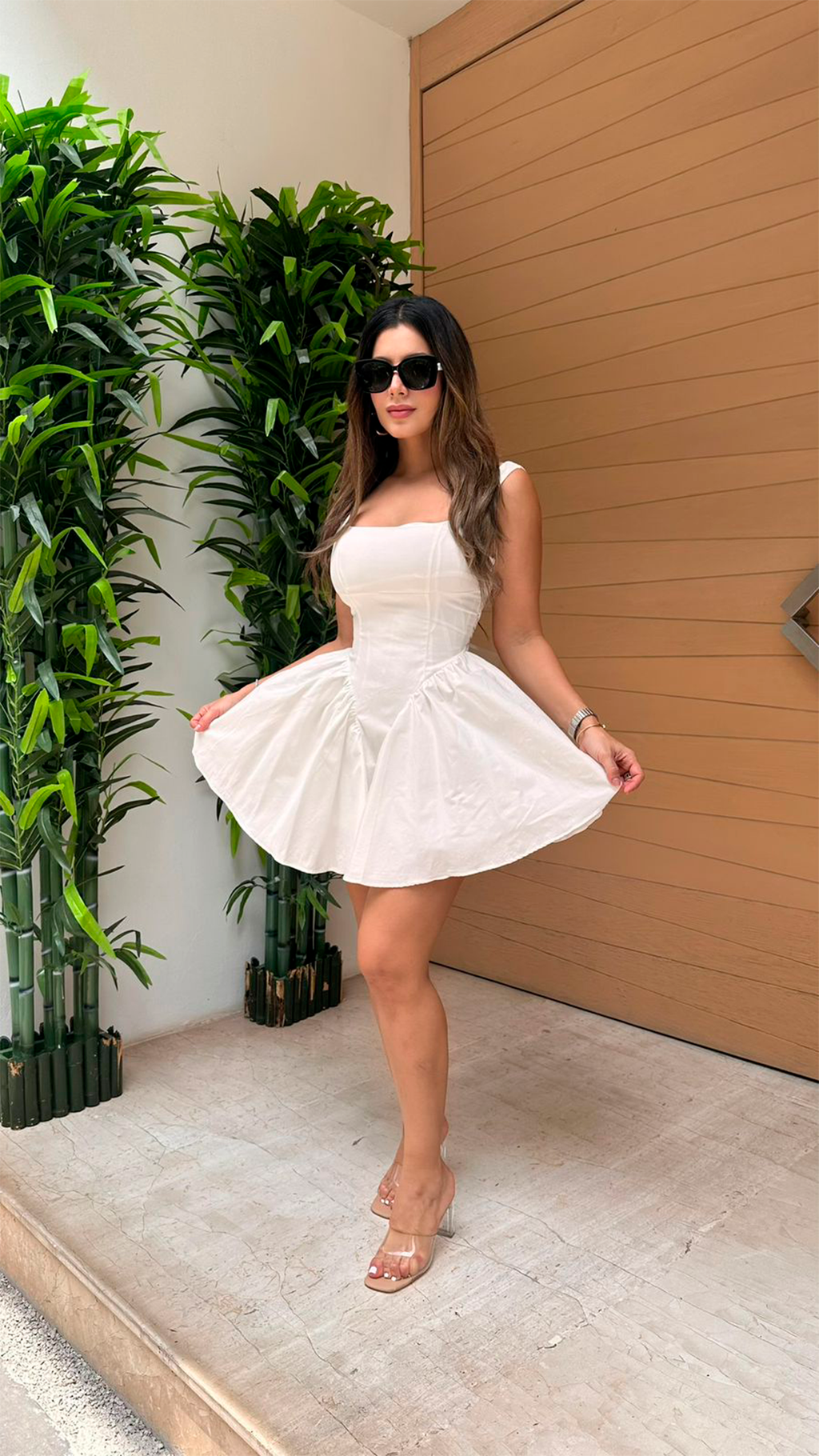 Vestido blanco corte princesa