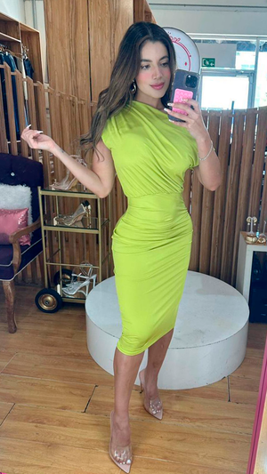 Vestido corto verde